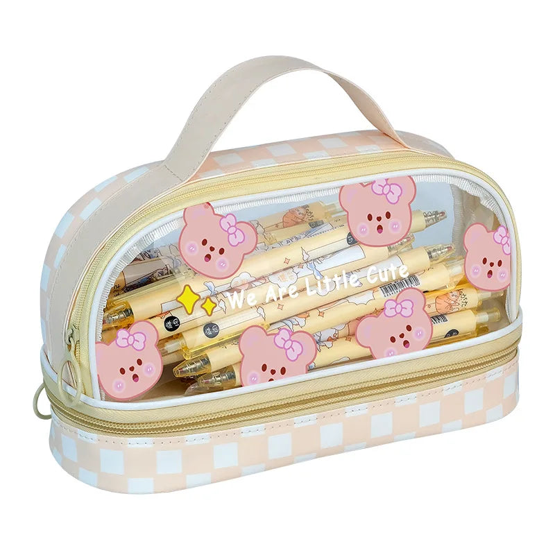 Pencil Cases For Girls School Supplies Pencil Pouch Trousse Scolaire Large Capacity Pencilcase Estuche Escolar Cute Pencil Case