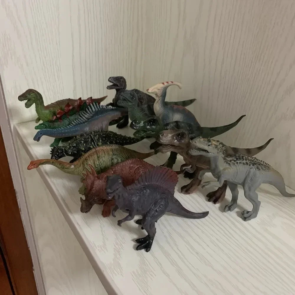 13Styles Small Dinosaur Models Toys Jurassic Tyrannosaurus Indominus Rex Triceratops Brontosaurus Boys Gift for Boys