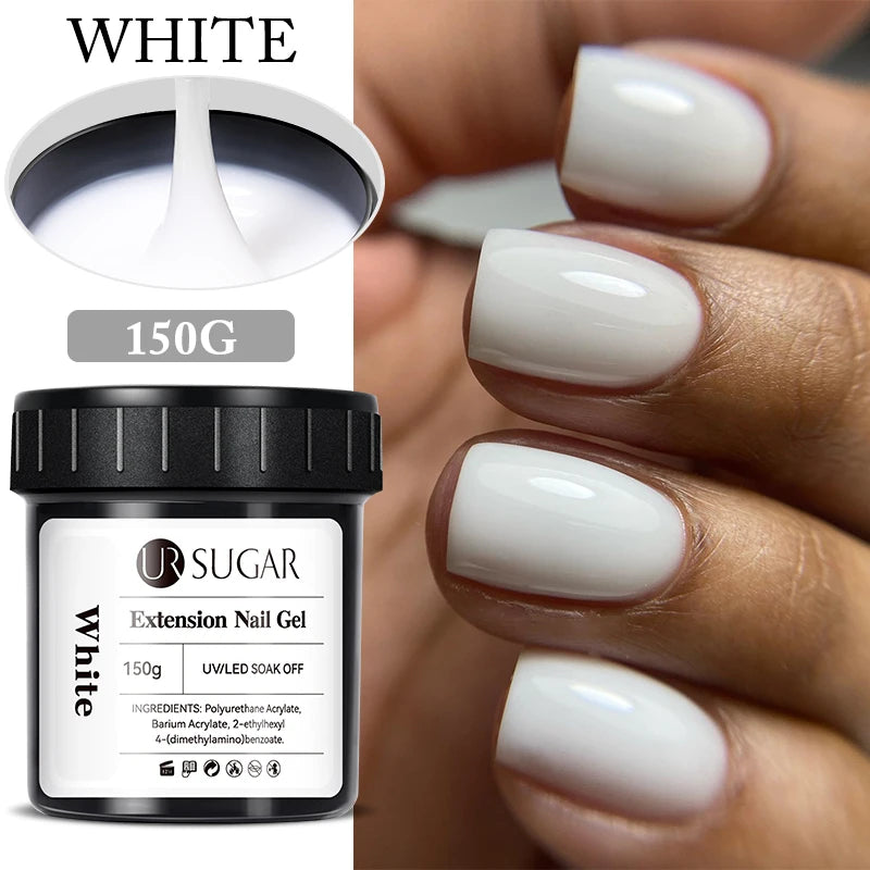 UR SUGAR 150g Extension French Acrylic Gel Soak Off UV LED Camouflage Color Hard Gel Jelly Fast Dry Nail Building Extend Gum Gel