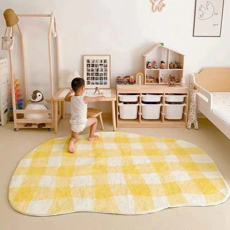 Decorative Home Carpet Large Area Colorful Living Room Flower Thickened Decoration Rug Non-slip Washable Floor Mat