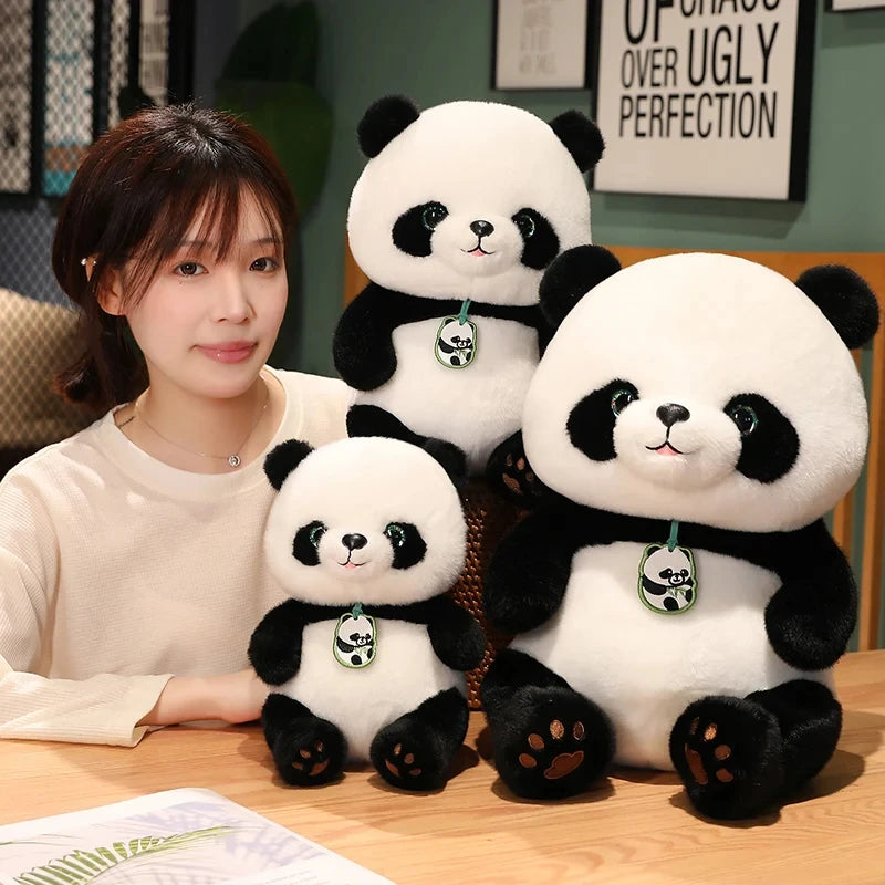 24/30/40/50cm Kawaii Round Fat Panda Plush Toy Cute Stuffed Animal Giant Pandas Plushie Doll Anime Soft Kids Toys for Girls Gift