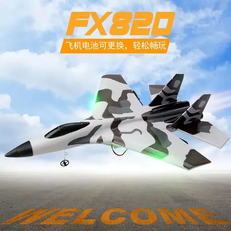 2.4g Rc Rc Rc Aircraft Glider Fixed Wing Aircraft Model Aircraft Children'S Toy Display Outdoor Model Fighter Foam Aircraft Gift