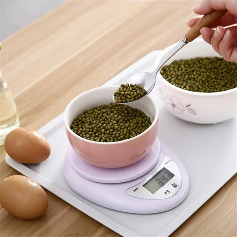 1pc 5kg LED Portable Digital Scale Scales Food Balance Measuring Weight Kitchen Electronic Scales Small Scale Weighing In Grams