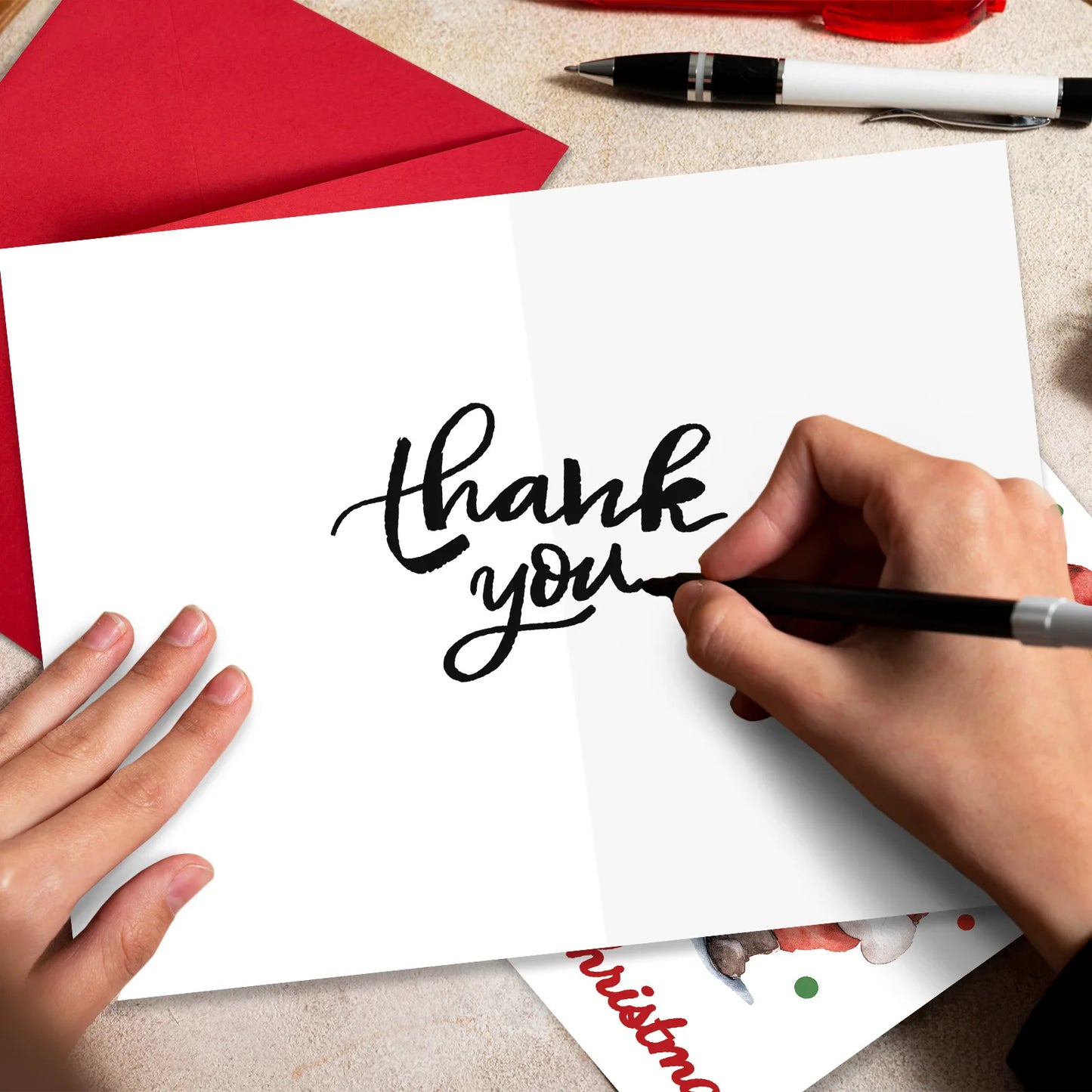 10pcs/Lot Merry Christmas Cards Message Card New Year Greeting Cards Christmas Gift For Family and Friends With Envelopes