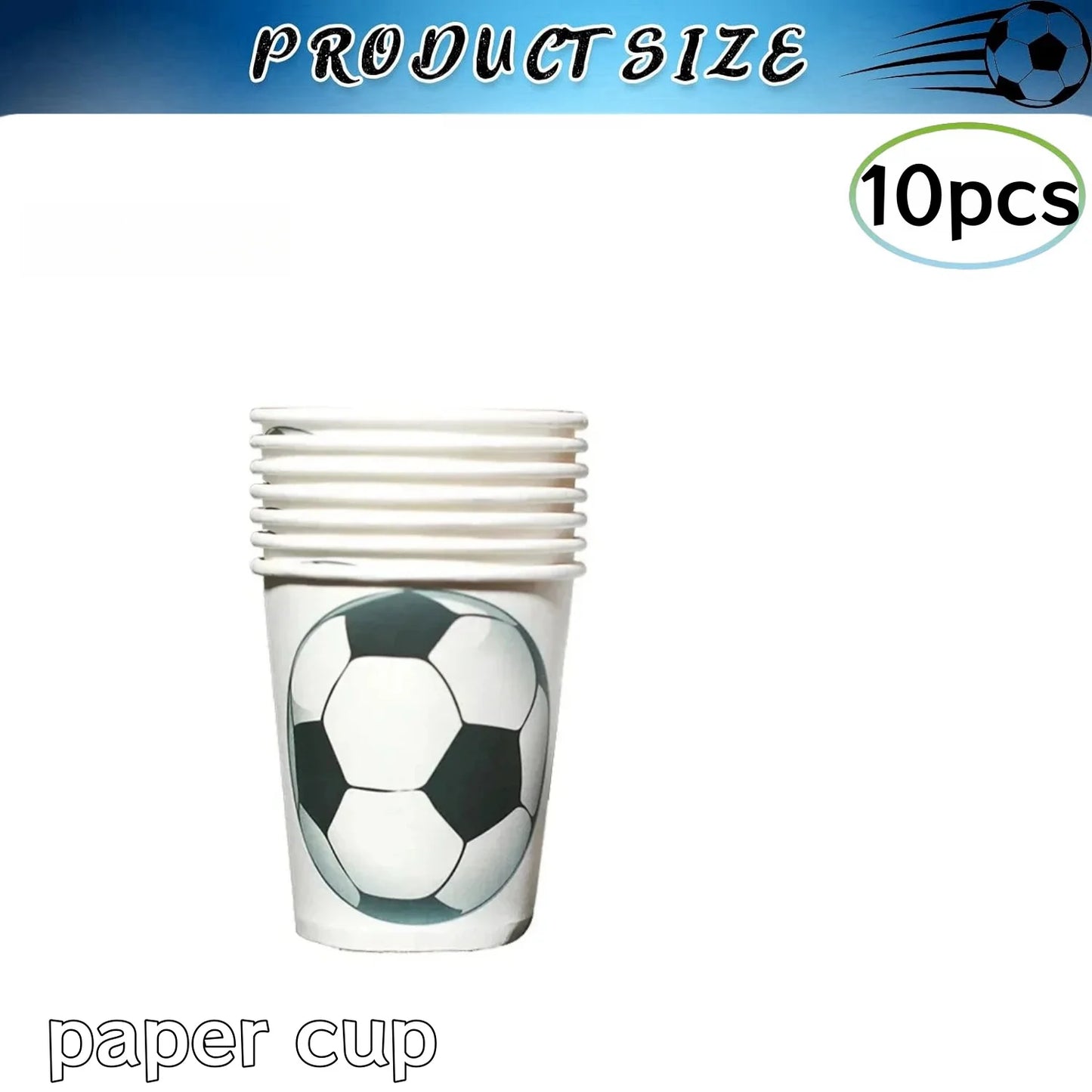 Football Birthday Party Decoration 20pepole Soccer Disposable Tableware Tablecloth Plate Cup Kids Gift Boys Sport Party Supplies