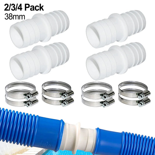 2/3/4pcs Pool Hose Connector Set With 38Mm Hose Nozzles For Swimming Pool Spas Hot Tubs Hose Adapter Connecting Hose Nozzle