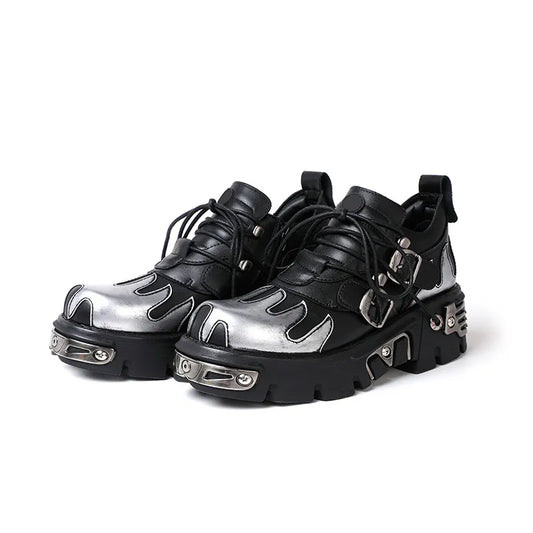 2023 autumn and winter women's outdoor shoes british style street hip hop metal rock ladies casual Martin knight short boots