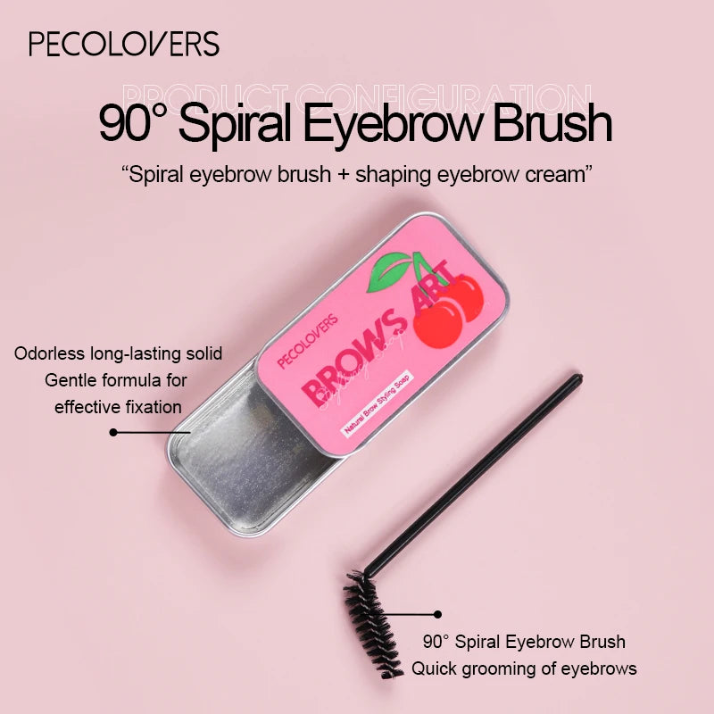 1PC Eyebrow Styling Gel Brows Wax Sculpt Soap Waterproof Long-Lasting 3D Feathery Wild Brow Styling Easy To Wear Makeup Eyebrow