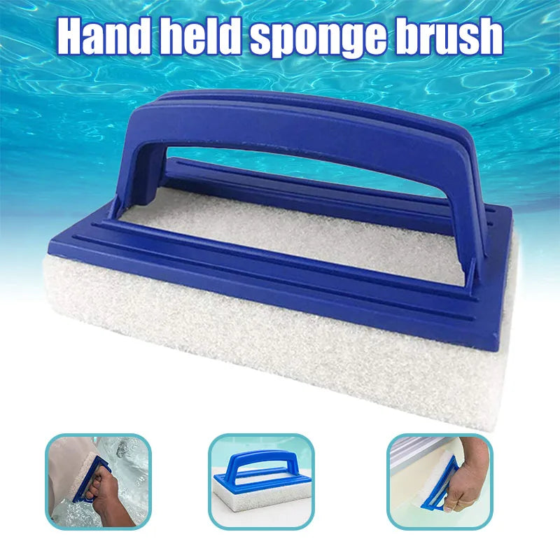 Pool Hand Held Cleaning Sponge Brush With Ergonomic Design Durable Convenient Portable Easy To Clean For Indoor Outdoor