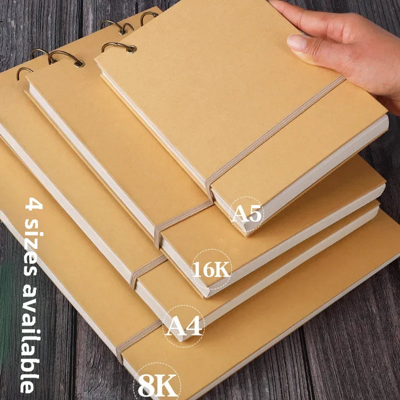 A4 Hard Shell Sketchbook Professional Artbook Detachable Painting Book A5 Quick Sketch Book Portable Student Blank Picture