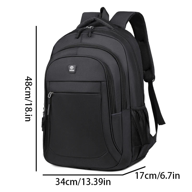 Backpack men and women Oxford cloth backpack large capacity junior high school student backpack men's travel backpack