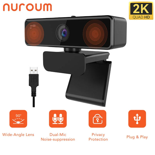 Nuroum V11 1080P Webcam With Microphone Autofocus Usb Camera Full Hd For PC Computer Mac Laptop Live Streaming Camera Podcast