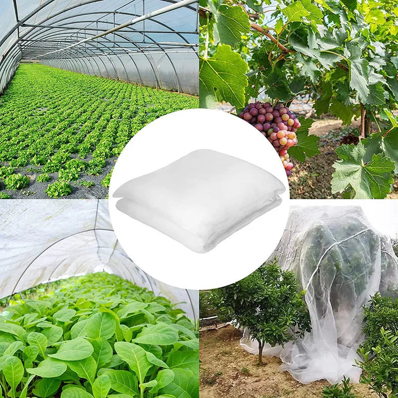 60 Mesh Plant Vegetables Insect Protection Net Garden Fruit Care Cover Flowers Protective Net Greenhouse Pest Control Anti-Bird