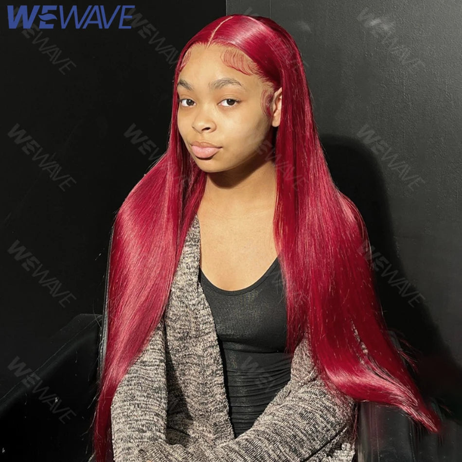 Red Wig 99J Burgundy 13X6 Hd Lace Frontal Human Hair Wig 13X4 Straight Lace Front Wigs Human Hair Red Lace Front Human Hair Wigs