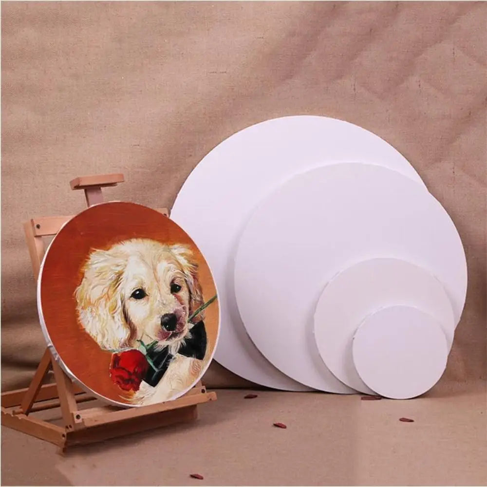 Cotton Multi Size for Artist Wooden Painter Oil Paint Painting Board Drawing Board Circle Canvas Picture Frame