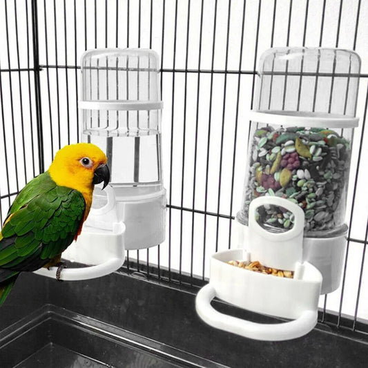 Bird Water Drinker Feeder Container Squirrel Parrot Water Dispenser Pet Bird Food Box Dispenser Cage Accessories Birds Supplies