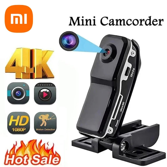 Xiaomi Hd Mini Dv Camera Body Camcorder Portable Nanny Security Cam Mount Video Record Small Sports Car Cam For Office & Home