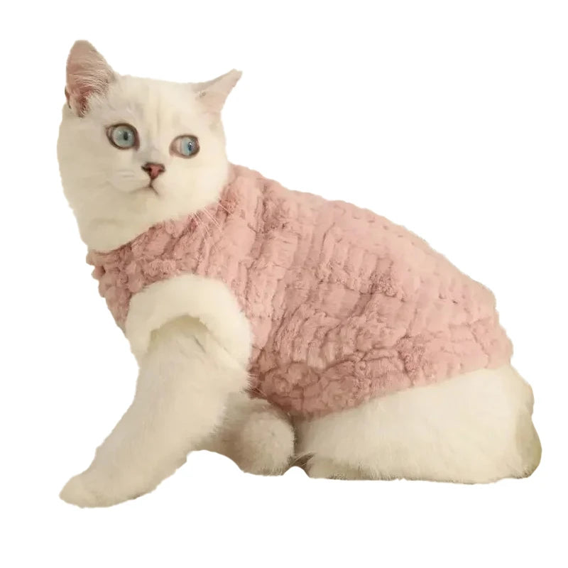 Cat Sweater Puppy Coat Thicken Warm Pet Clothes Winter Cat Outfits Kitten Small Dogs Winter Jacket Cat Clothing Pets Acessorios