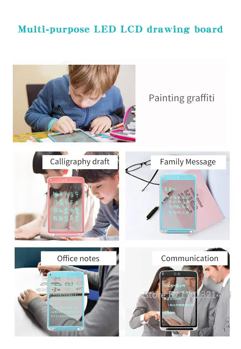 12/8.5/4.4 inch LCD Drawing Tablet For Children's Toys Painting Tools Electronics Writing Board Kids Educational Handwriting Pad