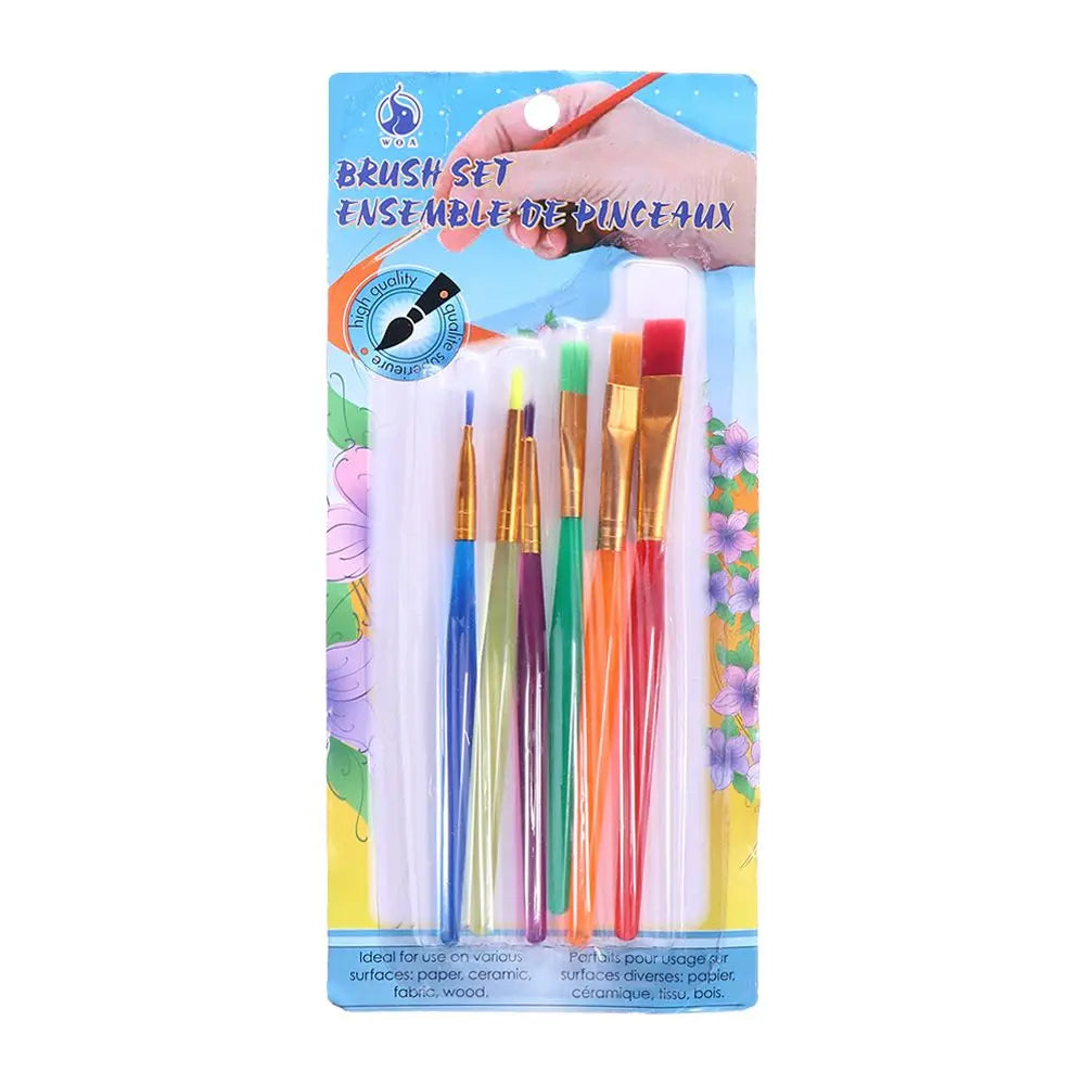 6pcs/set Paint Brushes Art Brush for Acrylic Oil Watercolor Artist Professional Painting Kits