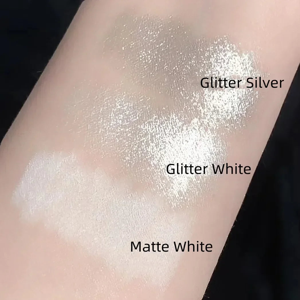 Glitter Highlighter Pen Pearlescent Lying Silkworm Pencil Waterproof Long-lasting Brightening Eyes Stick White Silver Eye Makeup