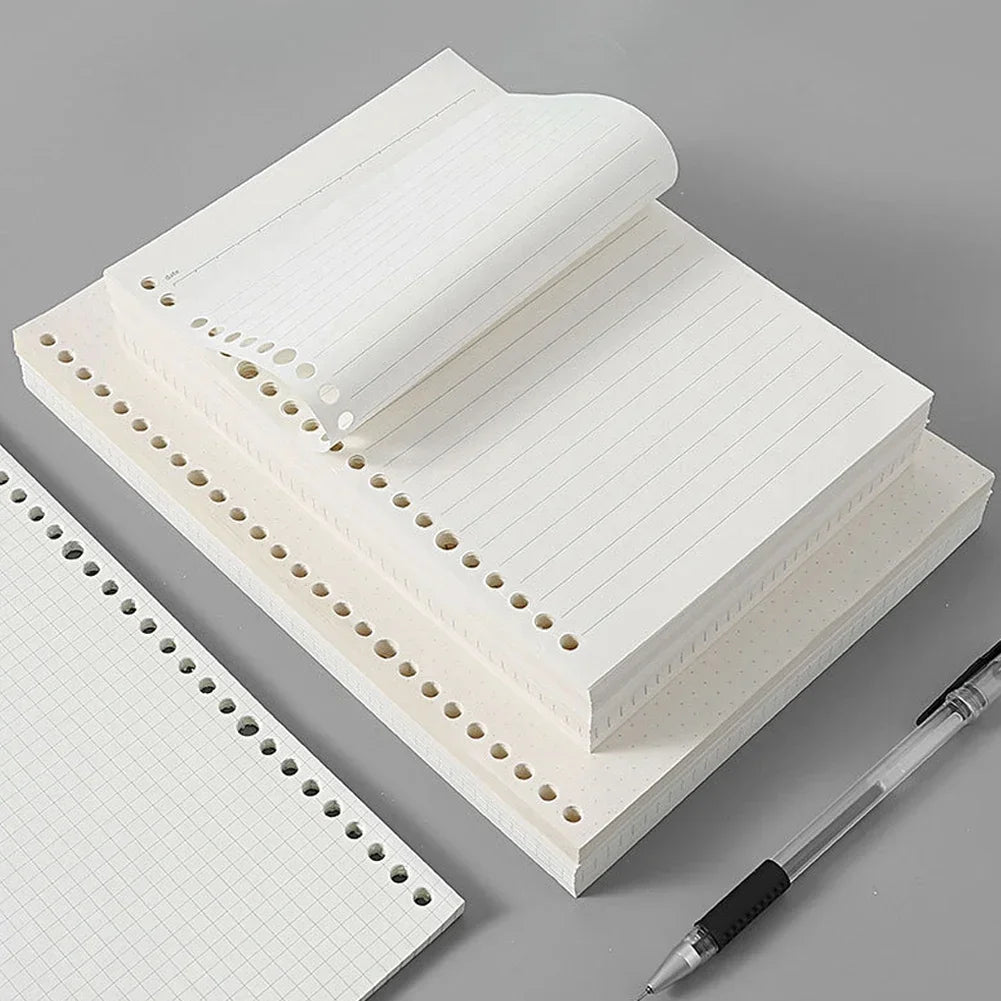 60 Sheets B5 A5 A6 Loose Leaf Notebook Refill Spiral Binder Inner Page Grid Line Planner Notepad Paper School Office Supplies