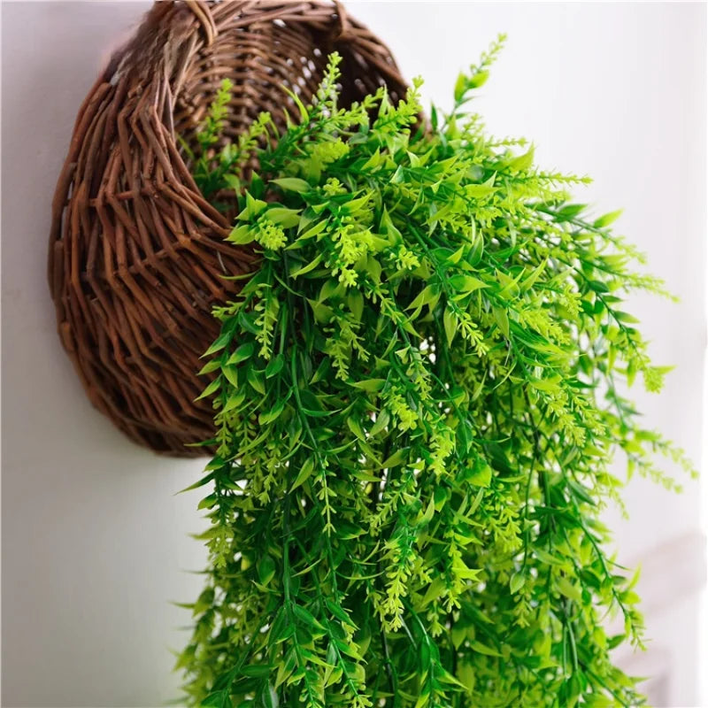 75cm Malt Grass Wall Hanging Artificial Flower Indoor and Outdoor Home Decoration Plant Artificial Flower Rattan