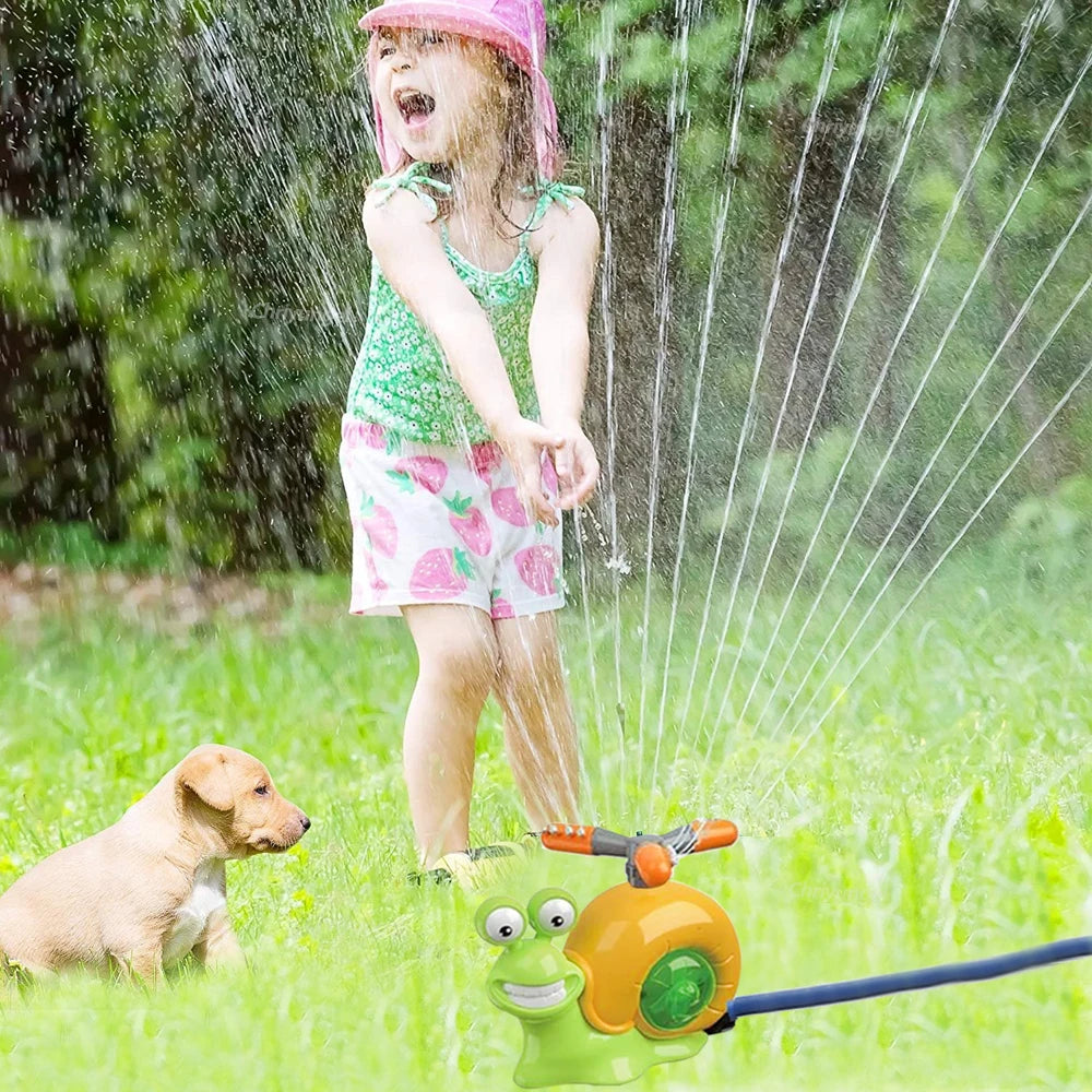 2 in 1 Water Sprinkler Baseball Toy for Kids Baseball Toy Water Game 360° Roating Spray Play for Summer Backyard Lawn Pool Party