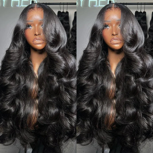 Malaysia Body Wave 13x6 Hd Lace Frontal Wig Glueless Wigs Human Hair 34 Inch 13x4 Lace Frontal Virgin Hair wig For Black Women