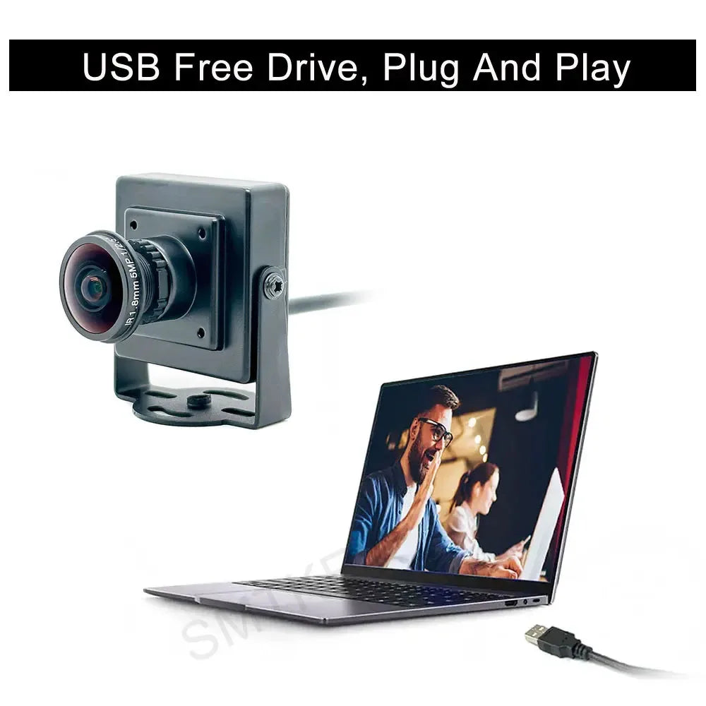 160 Degree Wide Angle 2K HD PC Webcam Mini 4 MegaPixel 30fps High Speed Video Live Streaming Camera UVC Plug Play PC USB Camera