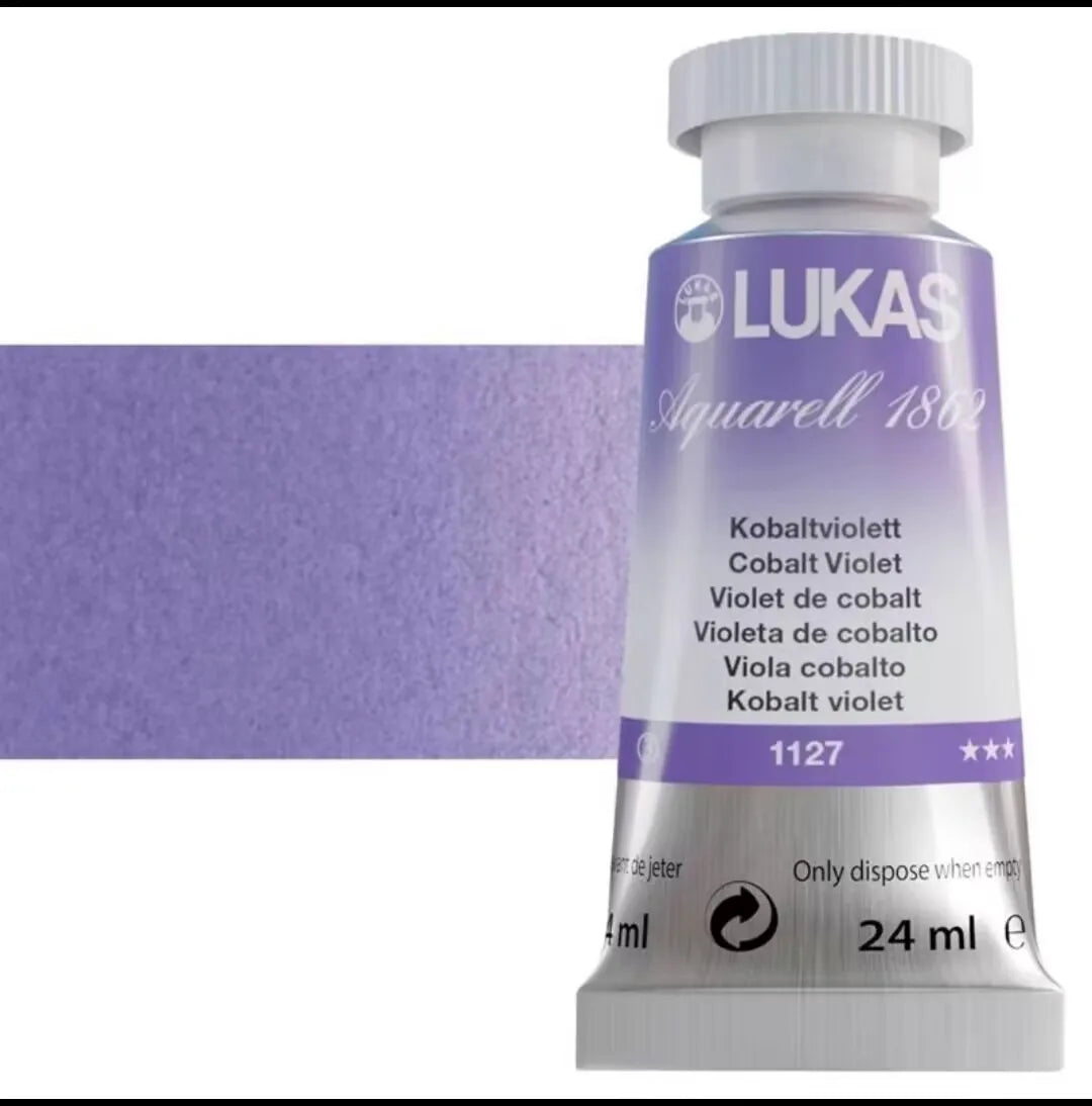 Germany imported LUKAS aquarelle 1862 artist watercolor paint 24ml 70 colors