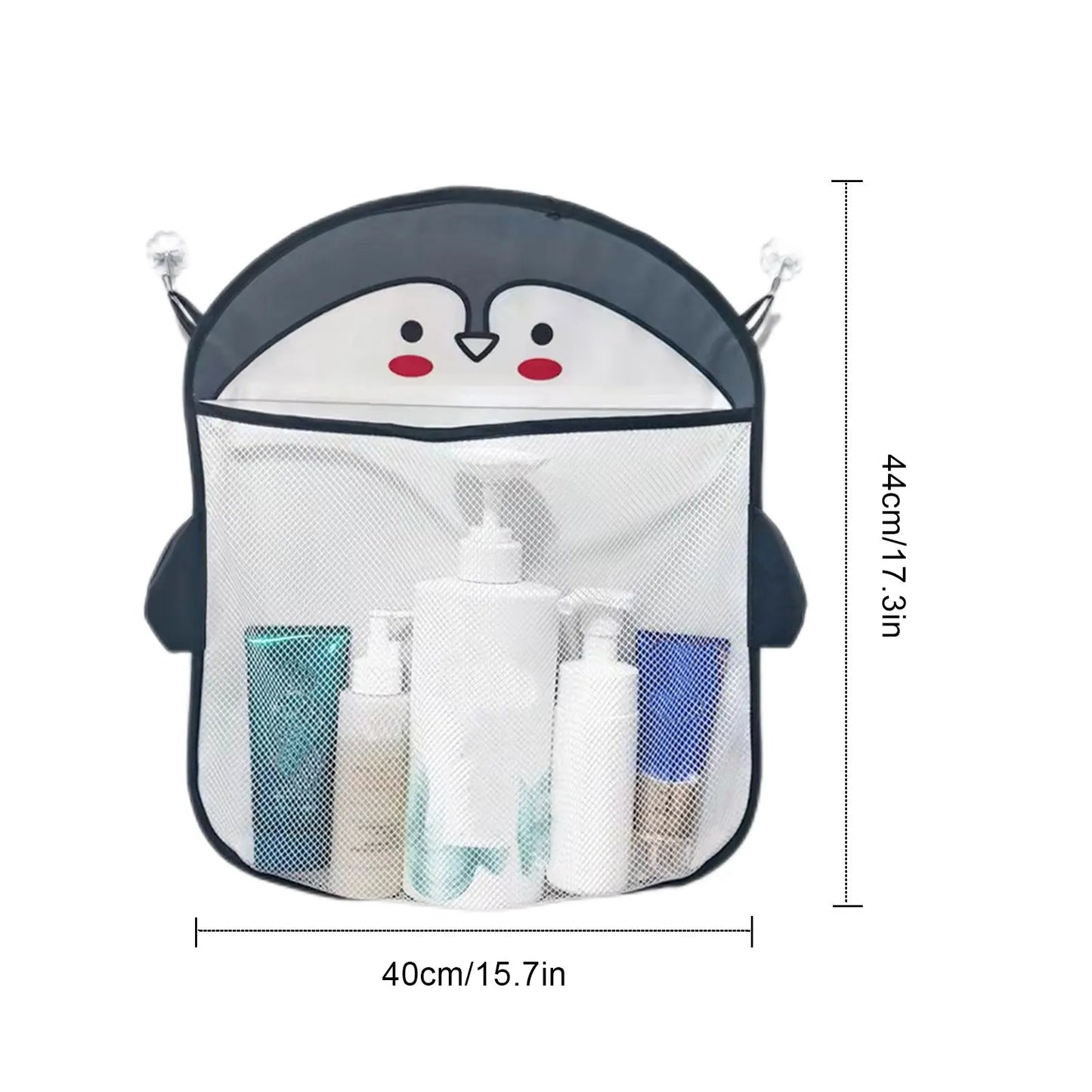 Baby Bath Toys For Kids Storage Bag Bathroom Mesh Bag Duck Shark Strong Suction Cups Net Summer Bathtub Water Game Toy Organizer