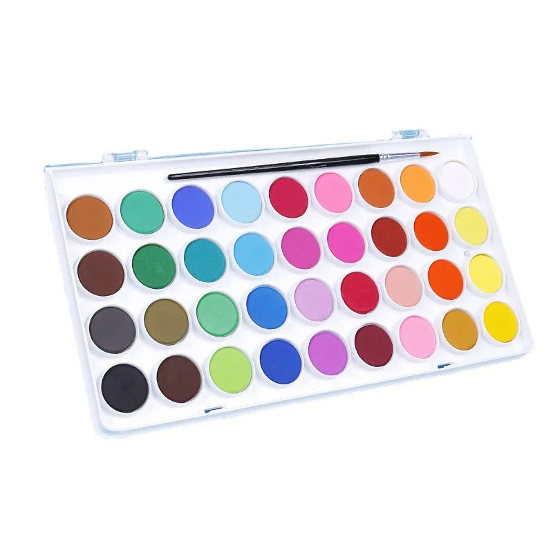 12/28/36 Colors Washable Watercolor Paint Set with Brush and Palette Vibrant Non-toxic for Kids, Adults, Beginners Artists,