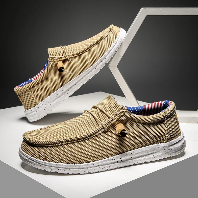 Men Casual Shoes Slip on Canvas Loafers Comfortable Walking Flats for Man  Non Slip Soft Moccasins Sneakers Summer loafers