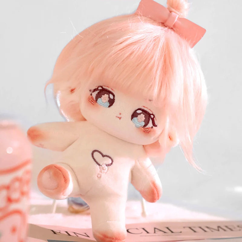 Kawaii Plush Cotton Doll Idol Stuffed Super Star Figure Dolls Cute Fat Body Cherry Blossoms Girl Doll Can Change Clothes Gift