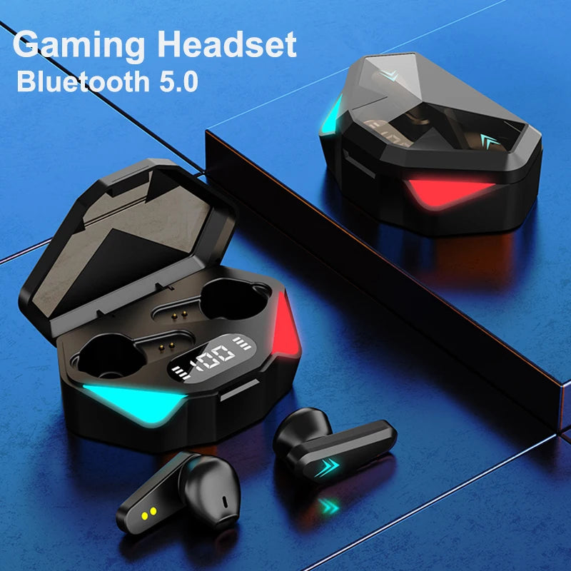 X15 Gaming Earphone Bluetooth 5.0 ANC Headphones Game Mode Fone Bluetooth Original TWS Earbuds Gamer Headset for smart Phone