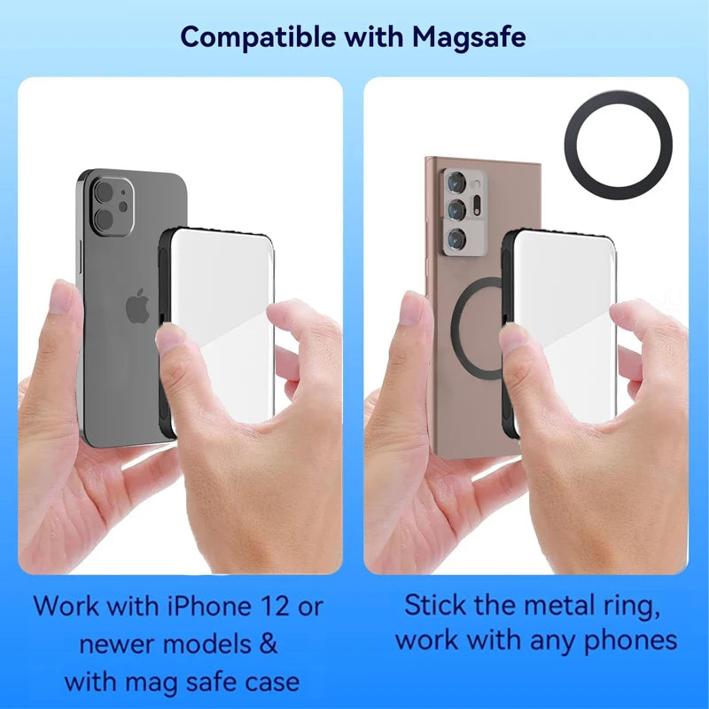 Magnetic Mini LED Ring Light Selfie Light For iphone 15 Pro/15Pro Max/14 Pro/14 Pro Max/13 Pro/Pro Max For Streaming TikTok