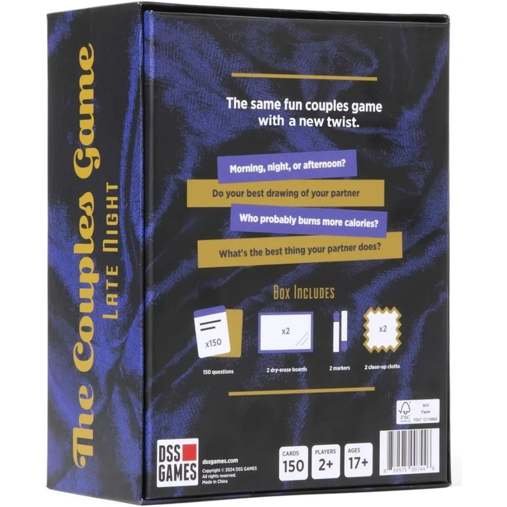 DSS Games The Couples Game Late Night [A Party Game to Play with Your Partner]