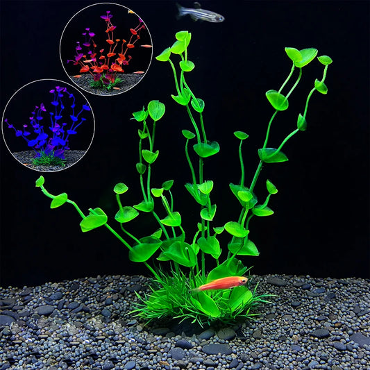 Fish Tank Simulation Aquariums Decorations Aquarium Plants Decoration Pet Accessories For Deco Artificial Ship Decorative Plant