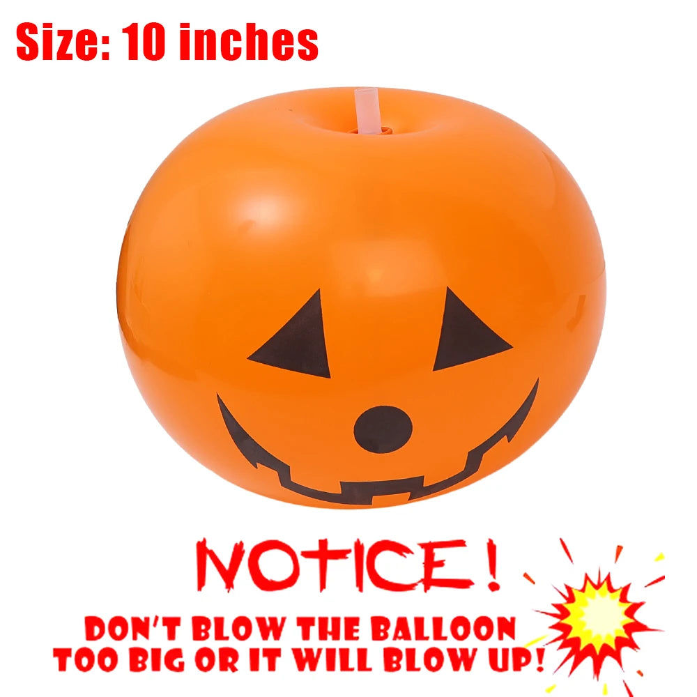 10 Inches Pumpkin Glow Balloon Halloween Decorations for Home Outdoor Halloween Pumpkin Party Decor Ball Lights Glow In Dark