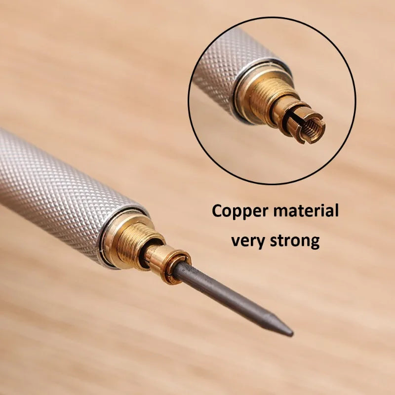 0.3 0.5 0.9 1.3 2.0 mm Metal Mechanical Pencil Set with HB Lead Refills Art Drawing Automatic Pencil Office School Supplies