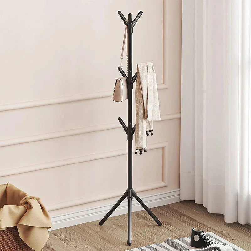 Clothes and Hats Rack Floor To Floor Bedroom Coat Hook Bedroom Vertical Tree Branch Shape Holder Hat Scarf Handbag Storage Hange