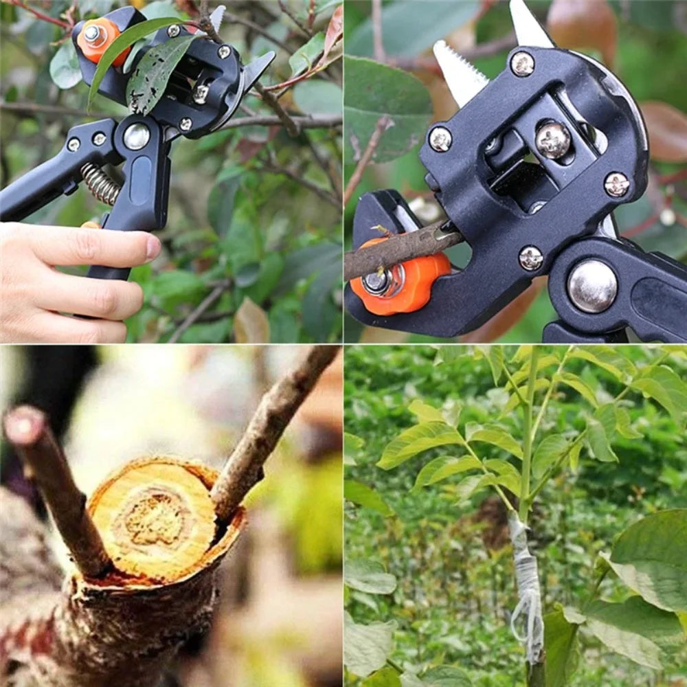 9PCS Garden Tools Professional Farming Pruning Shears Grafting Scissor Fruit Tree Vaccination Secateurs Pruning Cutting Knife