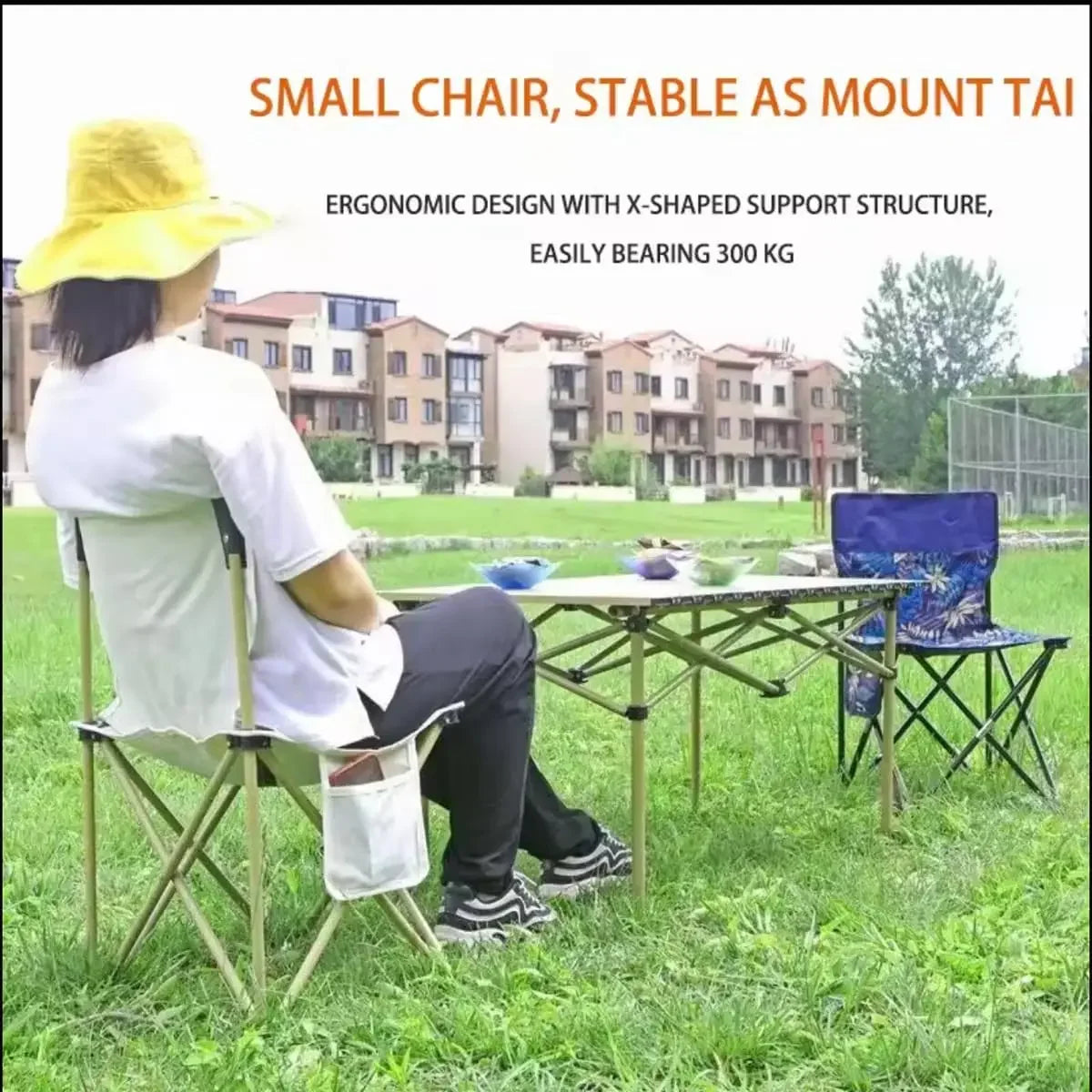 Outdoor Folding ChairPortable BenchFishing ChairMatzanLeisure Ultralight Camping Folding Table Chair