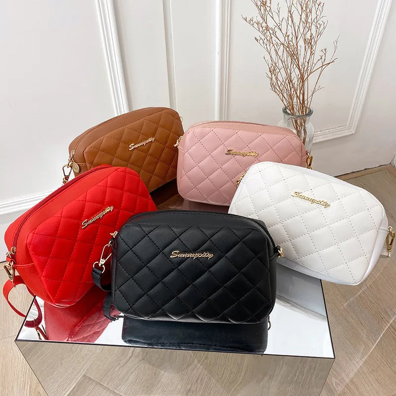 high-quality Women's Shoulder Bag 2022 New Lingge Casual Women's Straddle Small Bag Brand Designer Girl's Purse Handbag Sac