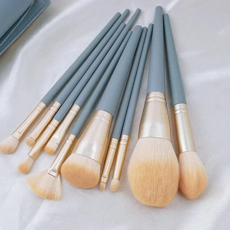 8-13Pcs Soft Makeup Brushes Set Eye Shadow Foundation Brush Women Cosmetic Brush Powder Blush Blending Brush Make Up Beauty Tool