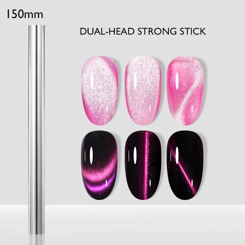 Cat Nail Magnet Stick With Flexible Iron Wire For Creating Heart & Ingot Shapes On Nails Nail Art Accessories Tools Stick Kit