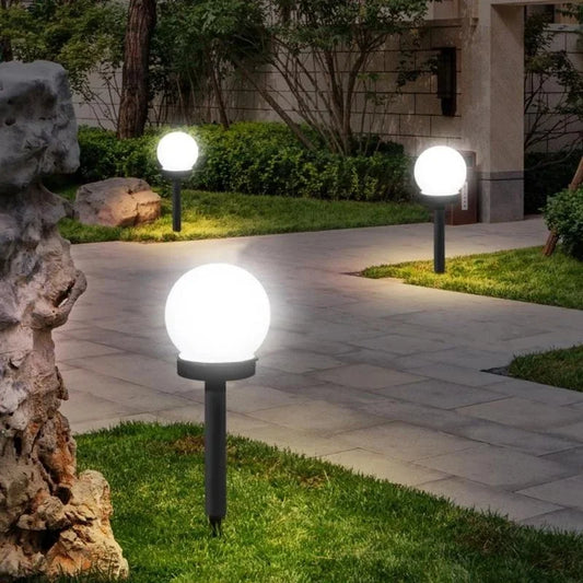 Solar Garden Ball Lights Outdoor Solar Power Outdoor Garden Path Yard Lawn Road Courtyard Ground Waterproof Lamps Decoration