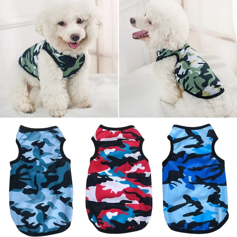 2023 New Pet Tank Top for Dog Fashion Pet Small Dog Vest Soft Puppy Shirt Sun Protection Puppy T-shirt Pet Clothing  Chihuahua