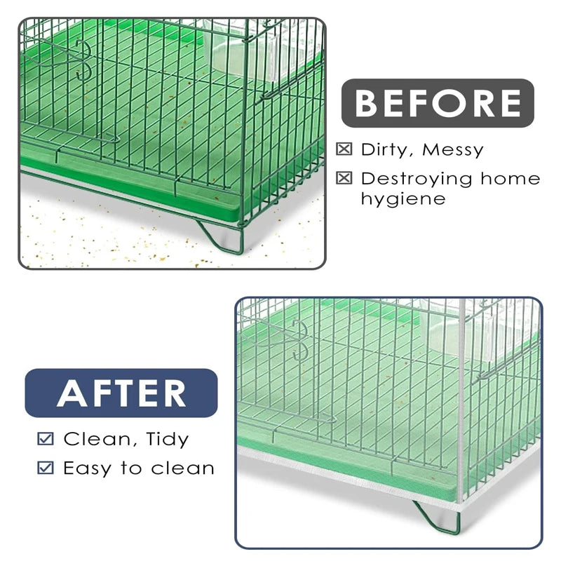 1pcs Mesh Bird Cage Cover Shell Skirt Net Easy Cleaning Catcher Guard Bird Cage Accessories Airy Mesh Bird Cage Net